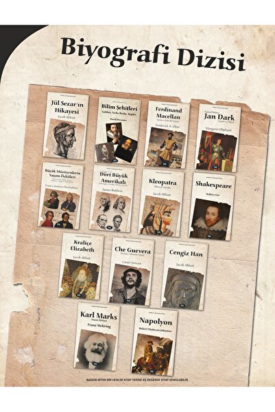 LİLİTH YAYINEVİ Biyografi Kitap Seti