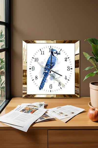 Zevahir Mobilya Dekorasyon Ceas de perete decorativ din MDF cu tematică de pa...