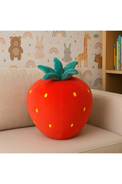farddad Strawberry Plush Pillow 40 cm |   Large Plush Toy |   Fruit Plush
