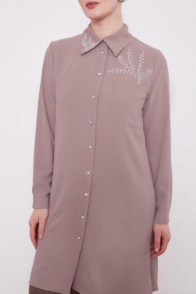 Levidor Mink Stone Printed Tunic
