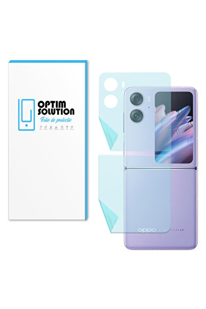 Optim Solution Folie Hidrogel Spate pentru Oppo Find N2 Flip, Silicon, Clear