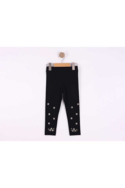 Cevval Minigirls Extra Stretchy Luxury Leggings with Flower Patterned Lycra a...