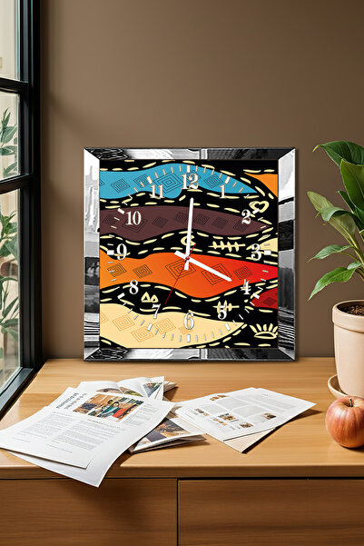 Zevahir Mobilya Dekorasyon Ceas de perete decorativ din MDF cu tematică valur...