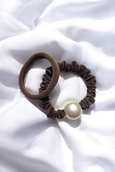 PETEK AKSESUAR 2 Pieces Pearl Rubber Bands Set