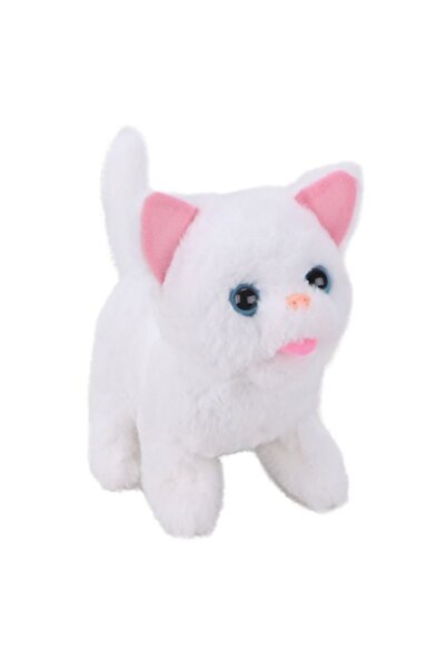 OEM Pisică interactivă albă cu sunet și lumină