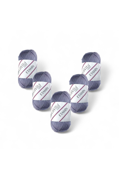 LaVita Yarn Etamin pređa za ručno pletenje 100% A Akril 150gr 5 KOMADA (0007 ...