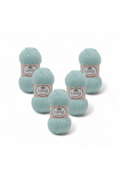 LaVita Yarn Cotton Life Fir pentru tricotat manual 50% bumbac 50% acrilic 500...