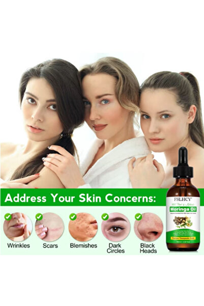 OEM 100% Cold Pressed Moringa Oil for Hair, Skin and Nails 60 ml FSLHCY