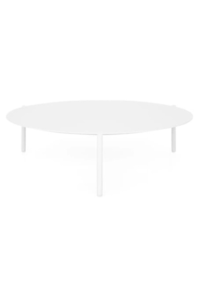 Maison Mex Masuta cafea rotunda gradina/terasa L AMBIENCE H.28.5 D.103 alb