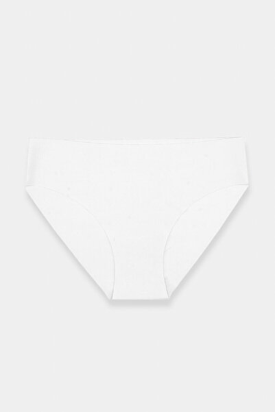 NBB Ekru Lazer Kesim İz Yapmaz Basic Külot