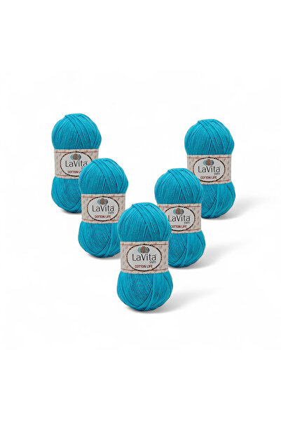 LaVita Yarn Cotton Life pređa za ručno pletenje 50% P Pamuk 50% A Akril 500gr...