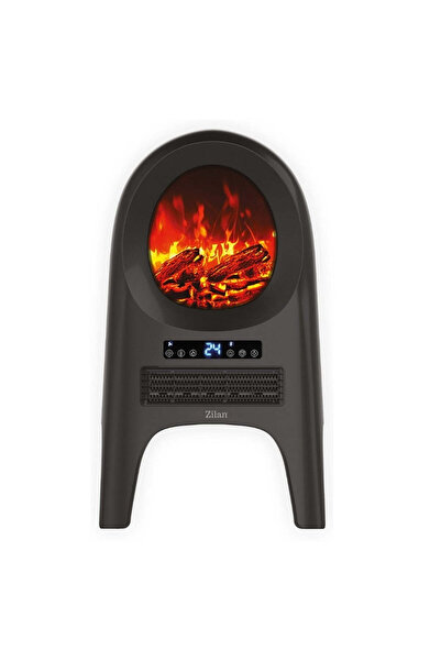 Zilan Ceramic Fireplace Heater - 2000W, LED Animation, Remote Control, ZLN 5664