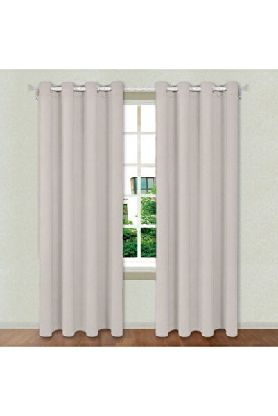 OEM Decorative Curtain with Rings, Size 140 x 260 cm, Grey