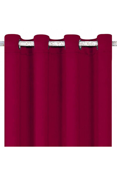 OEM Decorative curtain with rings, size 140 x 260 cm, Bordeaux
