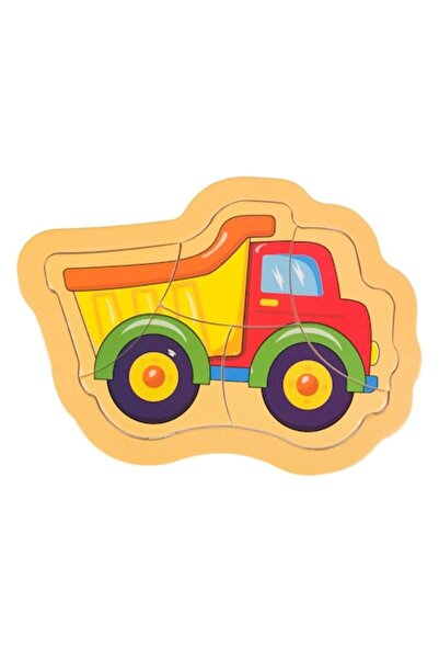 OEM Puzzle din lemn, camion (5 piese) 15,5x12cm
