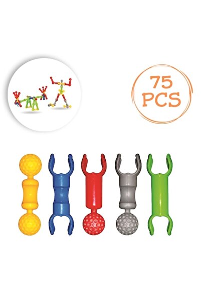 OEM Skill Game, No Brand, Rods, 75 Pieces, Multicolor, Plastic