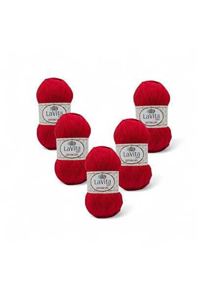 LaVita Yarn Cotton Life pređa za ručno pletenje 50% P Pamuk 50% A Akril 500gr...