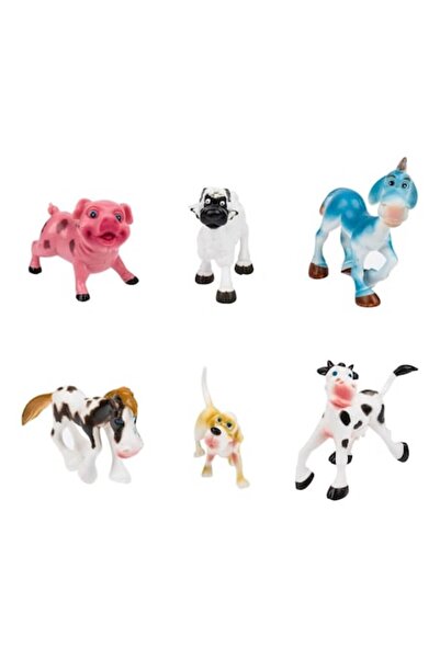 OEM Farm Animal Cartoon Figures - 6 pieces