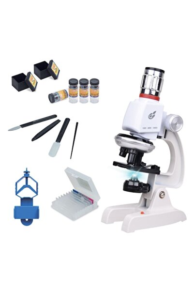 MYONNA IT & E- COMMERCE Microscope Educational, 100x-400x-1200x, Carry Case, Blue, Unisex, 8+ Years