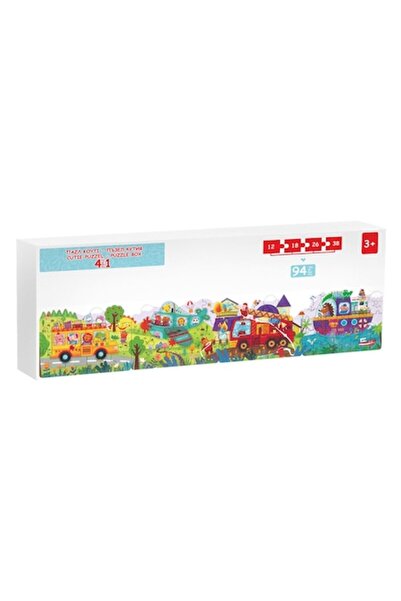 OEM Grow Up Puzzle - Vehicles & Animals (94 pieces, 4-in-1)