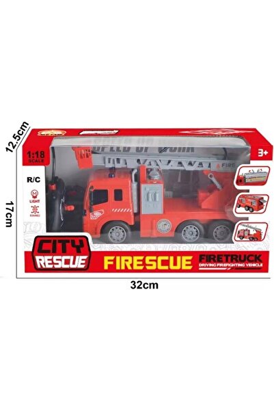 alpmodel 1:18 Su Atan İtfaiye Arabası 5 Fonksiyonlu Uzaktan Kumandalı Sarjlı Oyuncak