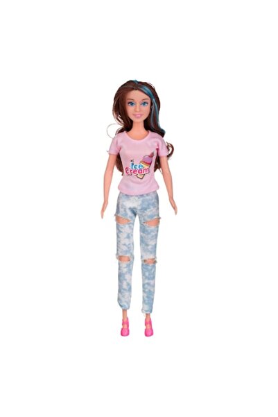 OEM Mannequin Doll with Ripped Jeans & Brown Hair