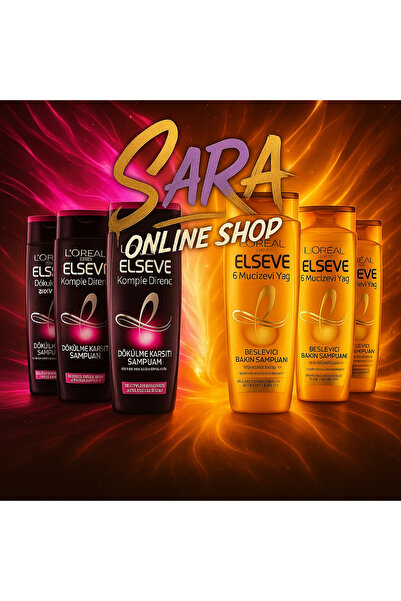 ELSEVE L'Oréal Paris Extraordinary Oil Shampoo 450mlx3 + L'Oréal Paris Black Full Resist 450mlx3