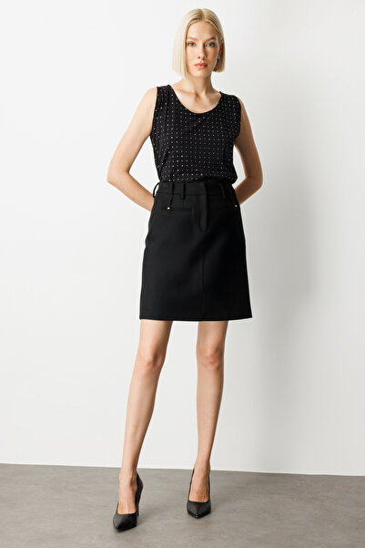 Ekol Mini Skirt with Accessory Detail