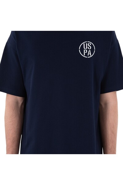 U.S. Polo Assn. Ανδρικό μπλουζάκι με λαιμόκοψη με υπερμεγέθη εφαρμογή