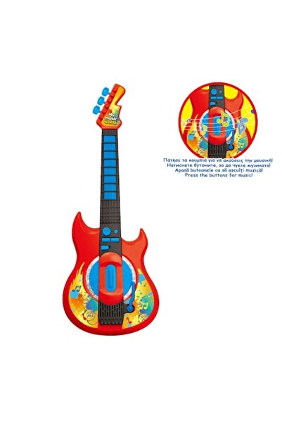 OEM Chitară de jucărie roșie cu sunete