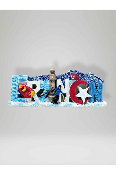 Mundy ERZİNCAN Temalı Kabartmalı Polyester Magnet Buzdolabı Süsü