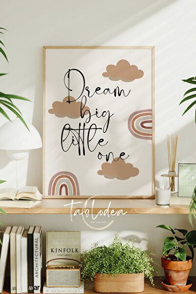 tablodea Poster înrămat cu decor minimalist pentru camera bebelușilor, de cul...