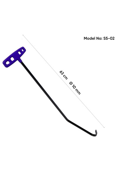 Safi Grup 60 cm 10 mm Çap Çift Kıvrımlı Çengel Kobra Uç