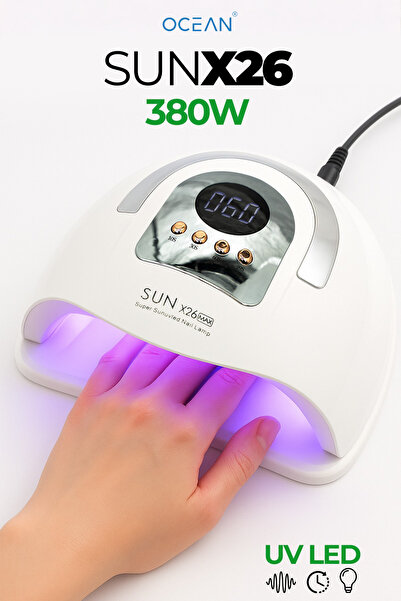 Ocean SUN X26 Uv Led Tırnak Kurutucu 380W 81 Led Protez Tırnak Kalıcı Oje Kurutma Makinesi