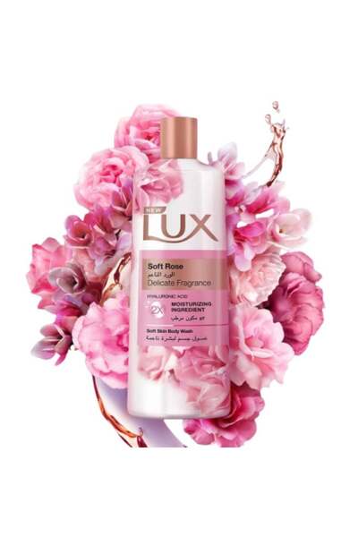 LUX غسول الجسم المرطب برائحة الورد الناعم لجميع أنواع البشرة 500 مل