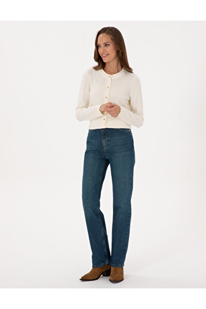 Pierre Cardin Mavi Straight Fit Jean Pantolon 50318237-VR036