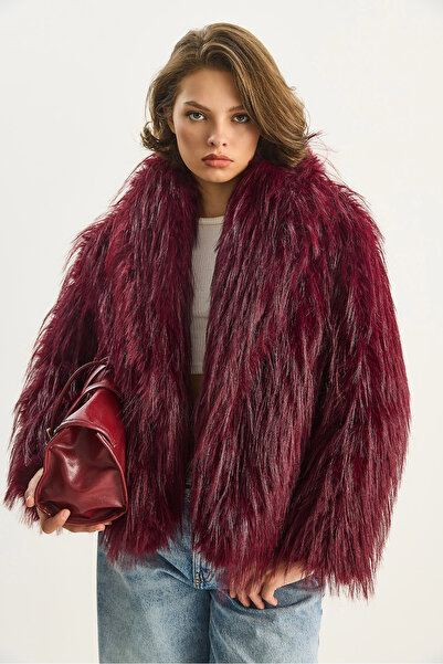 Bianco Lucci Dámská prémiová kožešinová bunda s šálovým límcem 2779 60283536