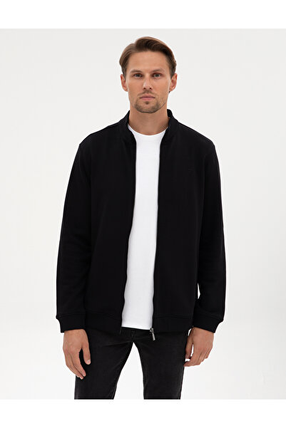 Pierre Cardin Siyah Regular Fit Örme Hırka 50317668-VR046