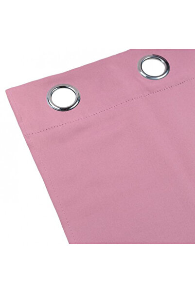 OEM Decorative Room-Darkening Curtain with Rings, Size 140 x 260 cm, Pink