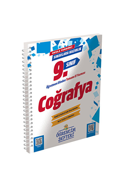 Murat Yayınları 3164 - 9.Sınıf Coğrafya Öğrencim Defteri