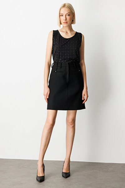 Ekol Mini Skirt with Accessory Detail