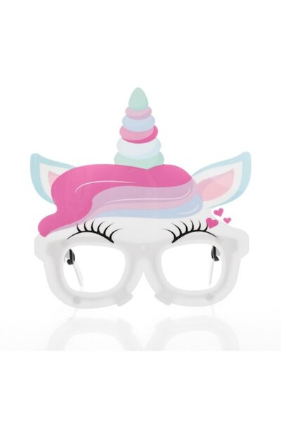 OEM Mască amuzantă cu ochelari de unicorn