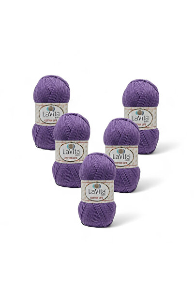 LaVita Yarn Cotton Life Νήμα Πλεξίματος στο χέρι 50% Βαμβάκι 50% Ακρυλικό 500...