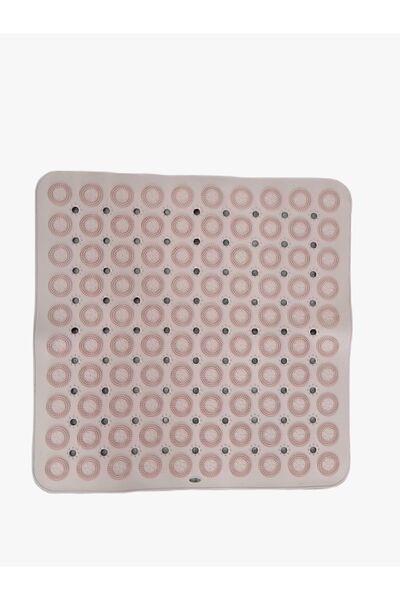ALBBEK 2 Pieces Silicone Non-Slip Base Massage Shower Cabin and Bath Mat - Bathtub Mat Pink A-150