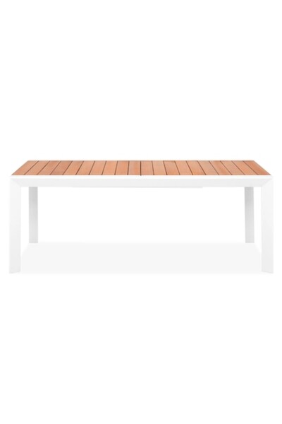 Maison Mex Masa extensibila gradina/terasa LITTA L.200/300 l.100 H.75 alb/natur