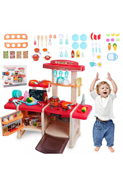 MalPlay Bucatarie interactiva cu chiuveta functionala, apa curenta, Lumini, S...