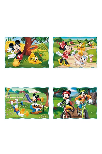 Trefl Classic Puzzle Mickey & Minnie 4-in-1 Set, Multicolor