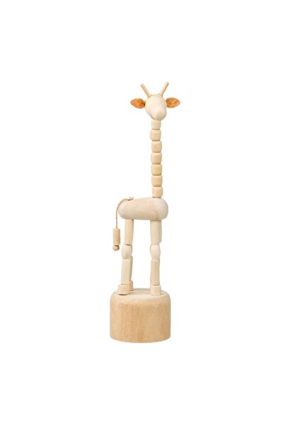OEM Model educativ de girafă din lemn 18 cm