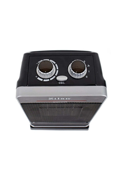 Zilan Ceramic Fan Heater - 2000W, 2 Speeds, Adjustable Thermostat, Oscillation, ZLN 3215