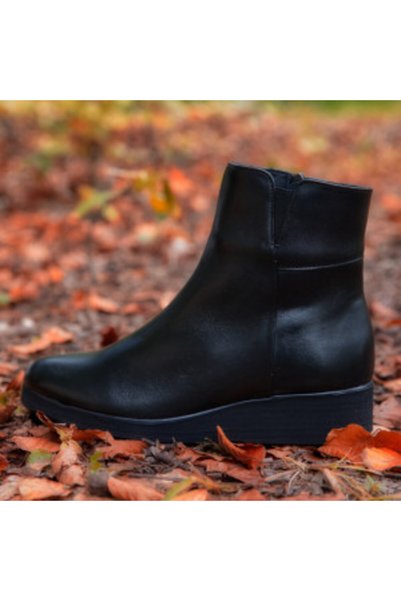 Cyclop Ghete din piele pentru femei Valento Black - Eleganță și confort pentru iarnă